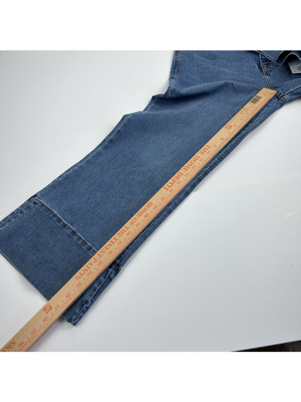 Curve Appeal High Rise Wide Leg  Jeans 12/31 Color Capri - Picture 12 of 13